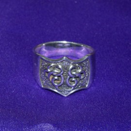 Shield Silver Ring